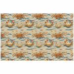 Bolster Cushion Embroidery Crab