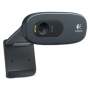 Logitech Webcam C270 HD Still 3MP HD Video Built In MIC Auto Focus Grey Usb-a