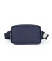 Fenn Pouch Canvas Strap Navy Silver Trim
