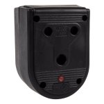 Nexus Janus Coupler Dbl Rubber 16A Black Livestainable