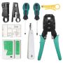 Network Cable Repair Maintenance Tool Kit Set Portable Phone Cable Crimper