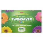 Twinsaver 2 Ply Rainbow Tissues 18 Pack