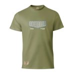 Men's T-Shirt Mesh Print Olive Boerboel
