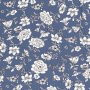 Crepe Georgette Floral Indigo 15220/006