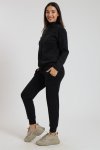 Ladies Italian Ribbed 2 Piece Tracksuit Set With Pockets