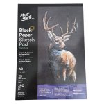 Black Paper Sketch Pad A3 25 Sheets