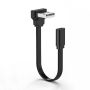 1M USB 20 To Type C Female Flat Flexible Data Cable - Down Angled