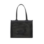 K skuare Medium Tote -black nickel