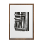 Tetris Art Print - A3 297 X 420MM Framed - Kiaat Frame