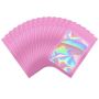Resealable Holographic Gift Packaging Bags Florist Small Business - 100 Qty - Pink