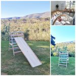 XL Pikler + Wooden Slide + XL Arch