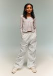 Nylon Parachute Trousers - White
