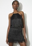Metallic Fringe MINI - Black