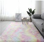 Rainbow Fluffy Shaggy Carpet