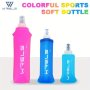 WRELS Foldable Silicone Sports Water Bottle - Colorful Durable TPU For Running & Outdoor Activities