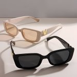 2PCS Chic Cat Eye Fashion Glasses For Women - Luxury V-letter Design Anti-glare Lenses Perfect For Driving & Beach Outings