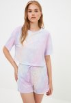 Patterned Knitted Pajamas Set- Multi