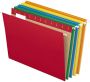 5 Pack Colored Plastic File Folders With Snap Closure