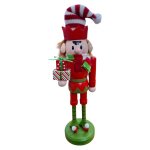 Wooden Nutcracker With Presents 28CM
