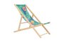 Wooden Beach Chair - Midnight Palm Pattern