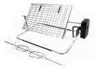 LK's Large Flat Basket & Spit Rotisserie
