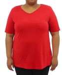 Ladies Plain Tee - 60 Red