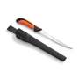 7" Stainless Steel Fish Filleting Knife - Orange & Black Handle