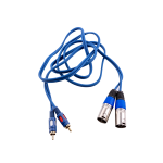 FTS C2RCAM2XLRM18 2X Rca Male To 2X Xlr Male 1.8M Blue