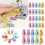 50PCS Assorted Colors Sewing Clips - Multipurpose Plastic Craft & Knitting Safety Pins For Fabric Paper Binding Sewing Supplies