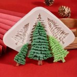 Silicone Christmas Tree Cake Mold Silicone Fondant Mold Chocolate Cake Baking Tool For Hotels Cafes