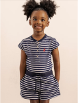 Girls Gabriella Striped Jumpsuit
