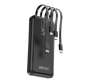 4 Cable 10000MAH Power Bank With Light Black