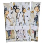Decorative Arch File Labels Illustrated Girls 4PC