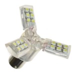 LED Bulb 12V 24X Smd 3-WING Red - BAY15D