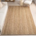 Nuloom 6X9 Rigo Jute Hand Woven Area Rug Natural Solid Farmhouse Design Natural Fiber For Bedroom Living Room Dining Room Hallwa
