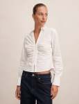 Ainsley Gathered Shirt - 18 Porcelain