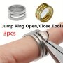 Easy-open Copper Jump Rings - Diy Jewelry Making Kit With Opening & Closing Tool 1PC/2PCS/3PCS Jump Rings For Jewelry Making Copper Wire For Jewelry