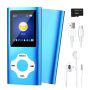 MP3 Music Player With Bluetooth 5 0 Portable Hifi Music Player Blue