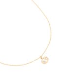 Waterproof Gold Plated Stainless Steel Cubic Zirconia Cancer Zodiac Sign Necklace