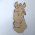 Wood Horse Raven