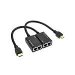2PCS HDMI Extender Over Two RJ45 Ethernet Network Cable SE-169