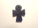 Dumortierite Small Ankh Pendant F299