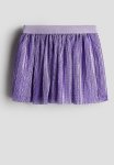 Metallic-shimmering Skirt - Purple