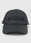 Calvin Klein Rubberized Black Patch Baseball Cap - One Size Fits All Black