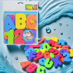36PCS SET Alphabet Number Letter Bath Puzzle Eva Toys Early Education And Funny Bath Toys Easter Gift Birthday Gift Random Color