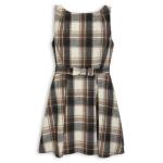 Stone Check Bow Party Dress