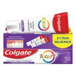 Colgate Total Active Prevention Gum Care Fluoride Toothpaste 2 X 75ML