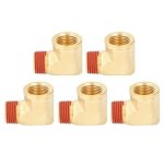 Elbow Brass Pipe Fitting Solid Brass 90 Degree 1 2IN Npt Male To Female Leak Proof Rubber Layer For Home Plumbing Industrial Plu