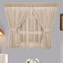 Matoc Designs Curtain - Caf Double Layer - Mystic Voile - Taupe - Taped - 300CM W X 120CM H