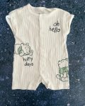 Disney White Ribbed Oh Hello Romper 0 3M